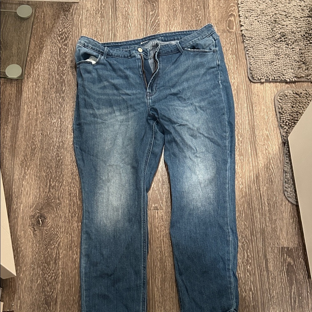 Old Navy Women's Straight Leg Jeans - Blue